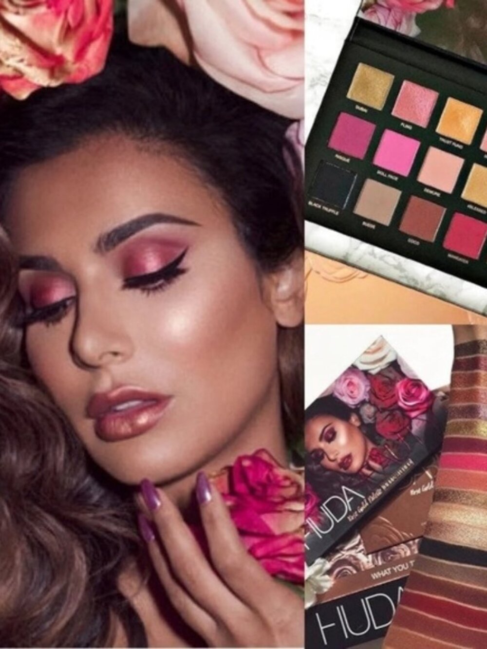 HUDA BEAUTY ‘Rose Gold: Remastered’ Eyeshadow Palette - 18 shades